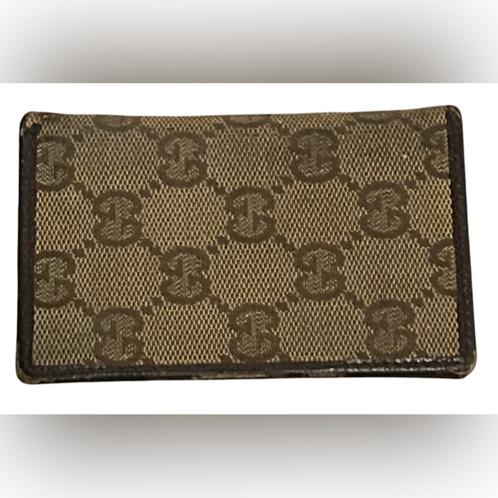 Gucci GG Vintage Canvas Card Holder - Picture 2 of 5